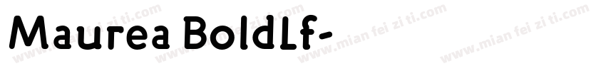 Maurea BoldLf字体转换